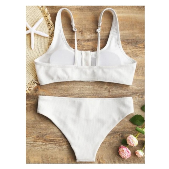 SOLD!!!     Super Cute Ribbed Button-up bikini - Picture 2 of 8